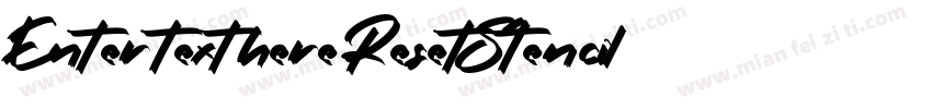 Enter text here Reset Stencil Std字体转换